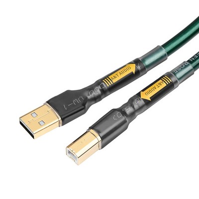 ATAUDIO 6N OCC Silver Plated USB Cable DAC Audio Data A-B C-B Type HiFi