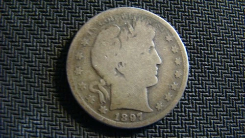 1897 S Barber Half Dollar From A Local Estate