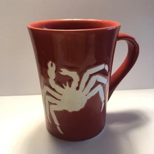 Alaska Crab Mug Artic Circle Enterprises Red White Souvenir Zodiak Coffee Cup