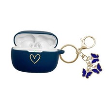 Compatible with JBL Vibe 200TWS/JBL Vibe Beam Case Cover, Soft Midnight Blue