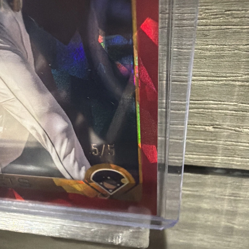 2025 Topps Chrome Sapphire Gavin Sheets Refractor RED /5 Padres!!! - Image 2 of 4