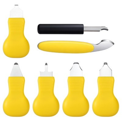 Jxiwfvl 7 PCS Watch Battery Replacement Repair Tool Kit, Back Yellow