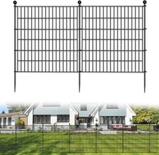 no Dig Garden Fence Outdoor for Yard 32in H x 11.8ft L Easy Install