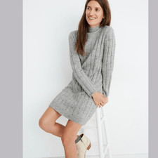 NWT Madewell Donegal Mockneck Sweater Dress XS