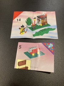 Lego System 6246 6236 Crocodile Cage King Manual Book Only