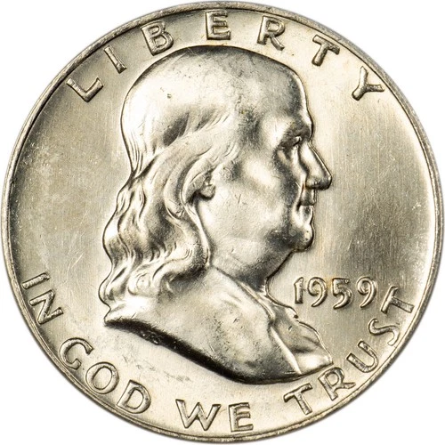 1959-D Franklin Half Dollar - Brilliantly Uncirculated!