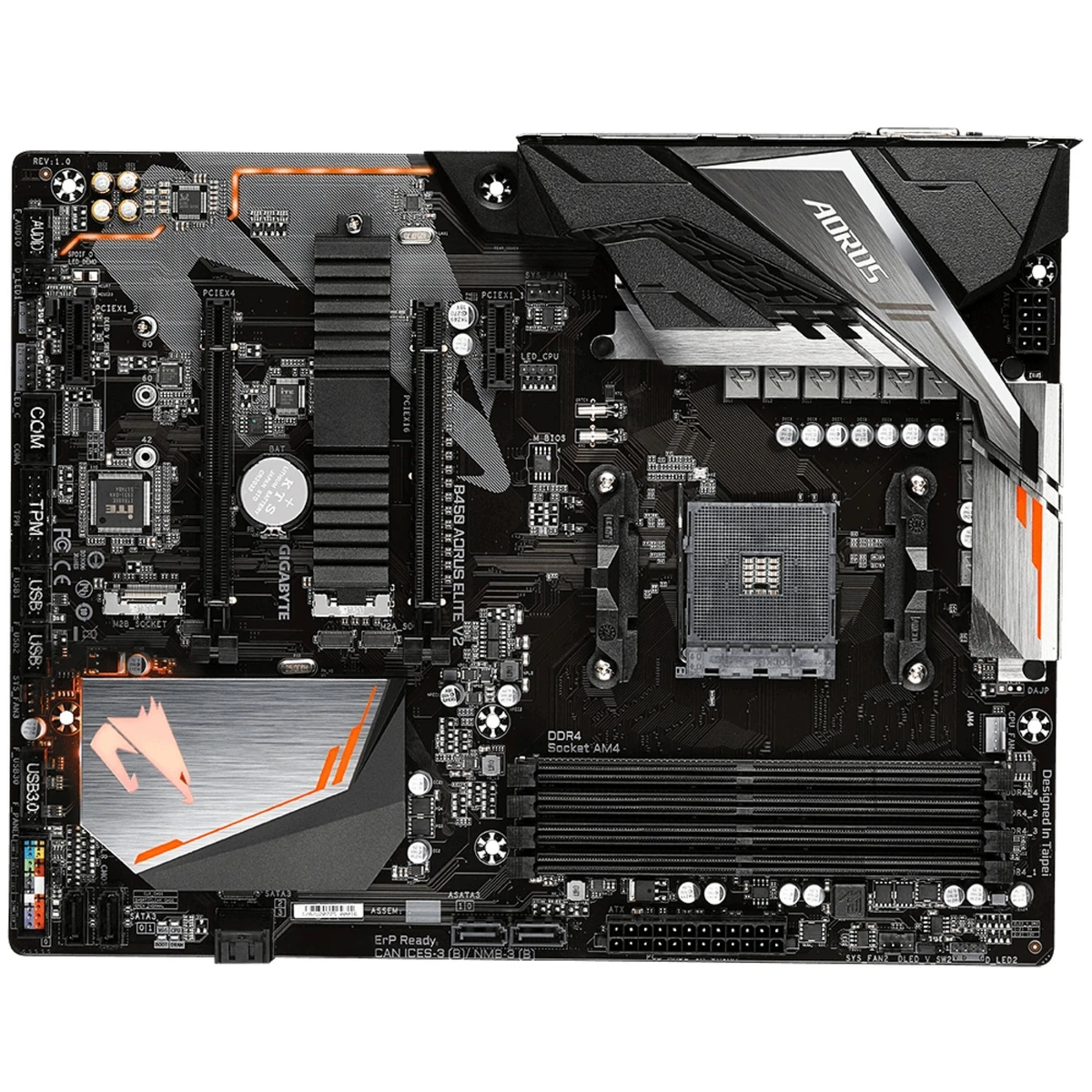 Gigabyte B450 AORUS Elite V2 AMD B450 Socket AM4 ATX DDR4 SDRAM