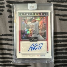 2022 Panini Three And Two Albert Pujols Legendary Auto Holo Silver 5/10