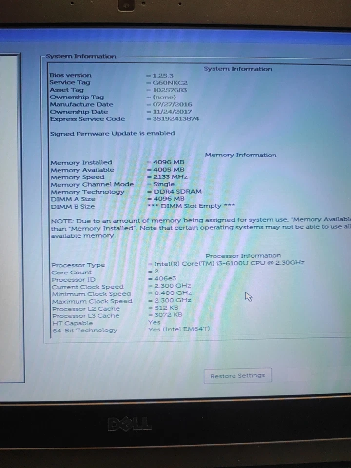 Dell Latitude E5470 · i3-6100 · 4GB · 128GB, Foto 2 von 5