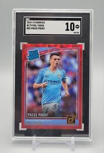 Phil Foden 2018 Donruss #179 Press Proof Red Price Guide Phil Foden 2018 Donruss #179 Press Proof Red Price Guide