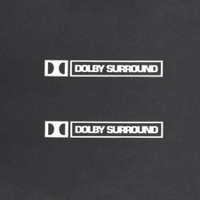 DOLBY SURROUND Metal stickers logo Badge Sticker Decal 59mm 2.32" X9mm 0.36" 