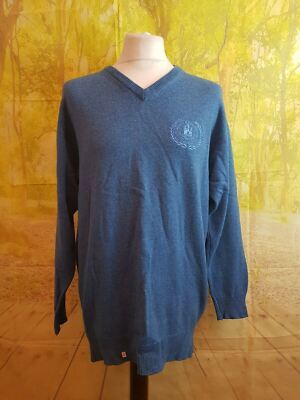ProQuip Golf Dover Kent Schlägerblau 100 % Lammwolle Pullover. UK Herren Gr. Large