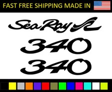 Sea Ray 340 Decal Sticker emblem