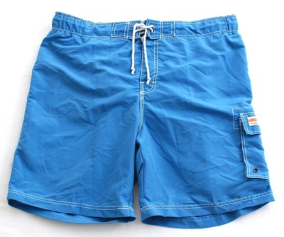 Izod Blue Vintage Style Swim Trunks 