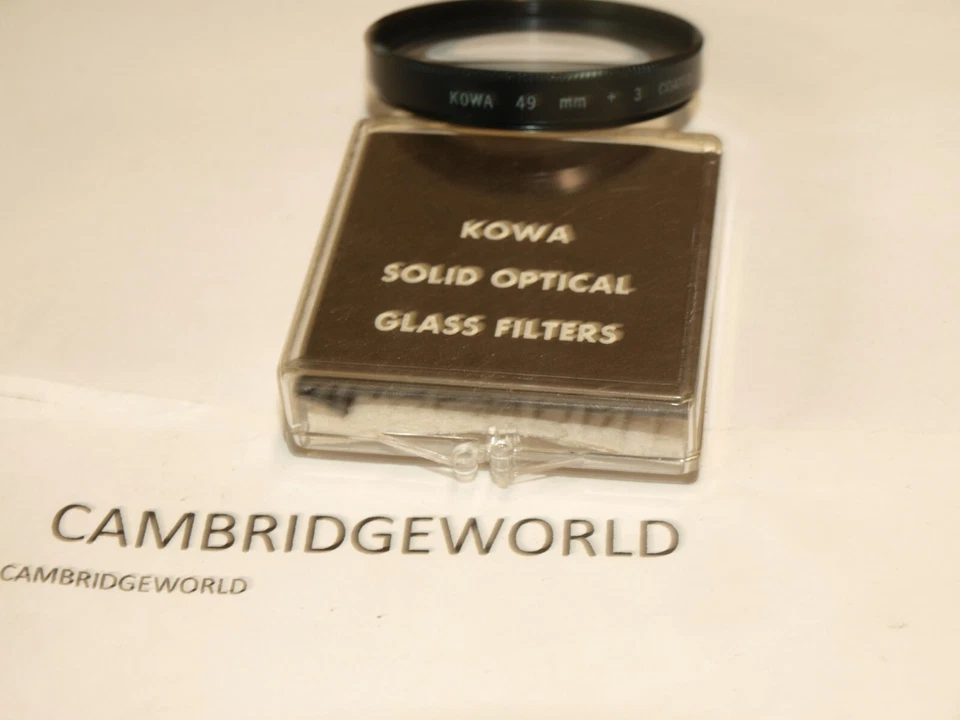 KOWA  BRAND NEW 49mm SCREW in CLOSE UP MACRO LENS KOWA-UP  +3  - Image 2 of 2