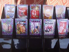 2017 WACKY PACKAGES 50TH ANNIVERSARY CHASE BEST OF 80's ALL 10 BONUS BOX SET ~ ~