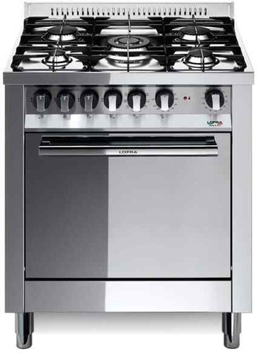 Cucina a Gas 5 Fuochi Lofra con Forno Elettrico Ventilato 70x60 cm Inox  M76MF/C | eBay