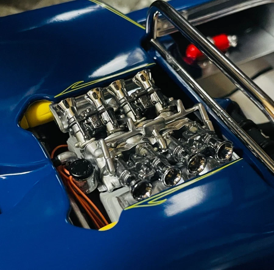 Race Car Hot Rod Racing24Le Mans12Racer Carousel BLUE RARE1:18 55 57 1957 - Image 4 of 4