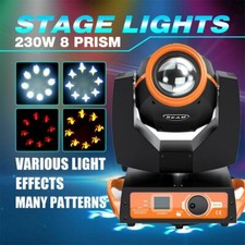 7R 230W Zoom Moving Head Beam Sharpy Light 16 8 Prism Strobe DMX16Ch Stage USA