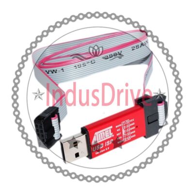 1PCS Mini USBISP USBASP Programmer Aluminum for 51 ATMEL AVR NEW M~
