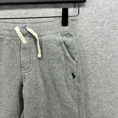 Polo Ralph Lauren Sweatpants Kids Size 6 Gray Tapered Pull On Drawstring Pockets - Picture 3 of 8