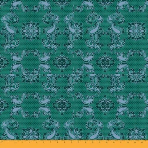 Handarbeitsstoffe Meterware Krepp Paisley