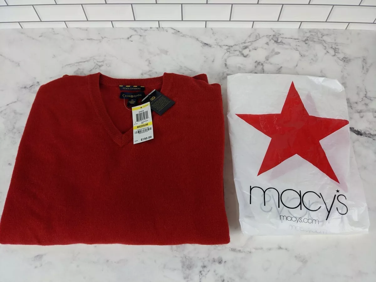 Macy's club room store cashmere sweater