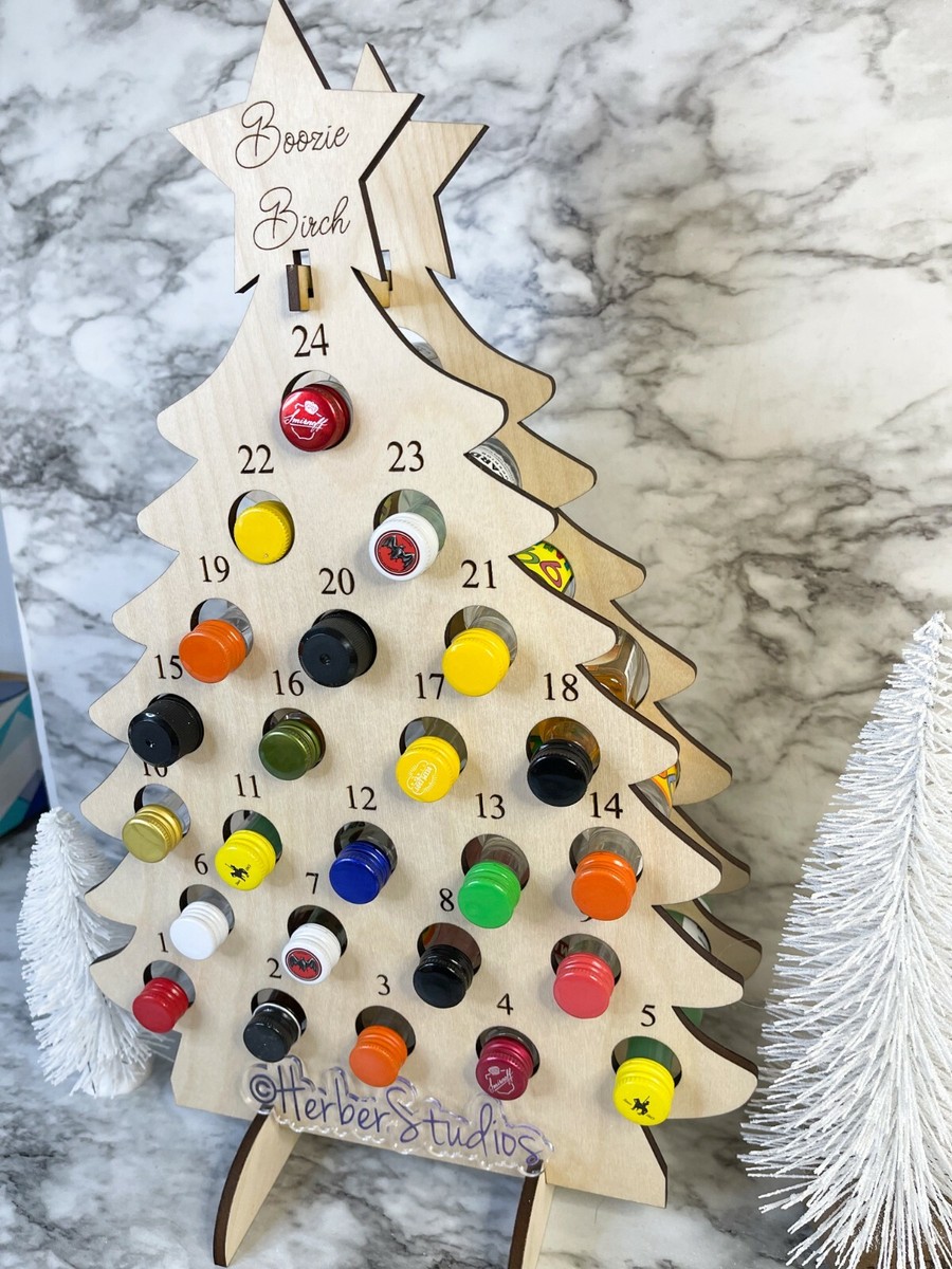 Adult Christmas Advent Calendar ~ Boozie Birch Tree ~ Liquor Shots Shooters  | eBay