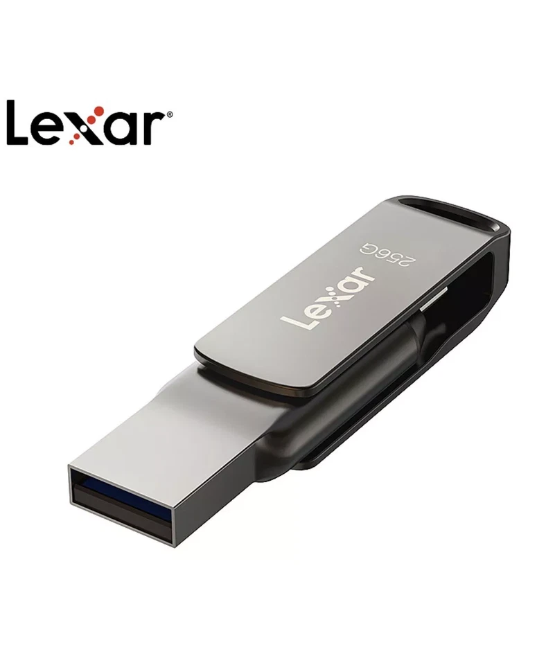 Lexar JumpDrive Dual Drive D400  USB flash drive  256 GB USB 3.1 / USB-C - Image 2 of 4