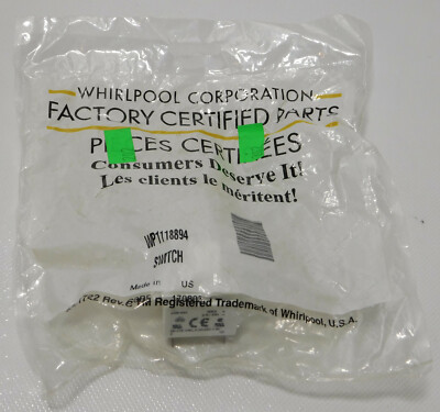 Whirlpool Fact Cert OEM Part 1118894 / WP1118894 Refrigerator Door 