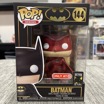 Funko Pop! Super Heroes DC Comics Batman #144 Metallic Red