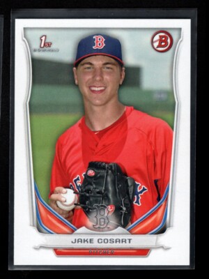 JAKE COSART  RED SOX RC 1st card 2014 BOWMAN DRAFT #DP101