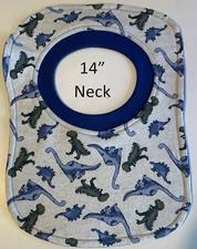 Bib 14" Neck Pull Over Head T-Shirt Special Needs Drool polyester cotton blend