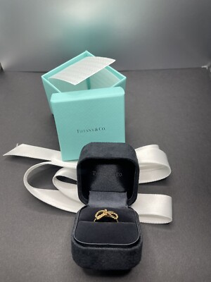 Tiffany & Co 18 Karat Gold Vergiss mich Knotenring
