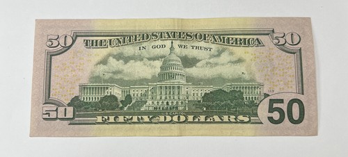 Series 2013 ~ US Fifty Dollar Bill Note $50 Richmond ME 04477674 B - Picture 2 of 2