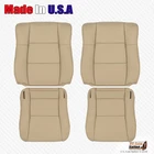 1997-2001 For Lexus ES300 Driver Passenger Genuine Leather Seat Cover Tan