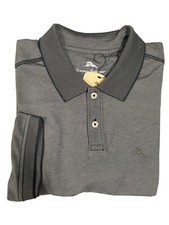 TOMMY BAHAMA 2 BUTTON SHORT SLEEVE POLO SHIRT BLACK SIZE MEDIUM
