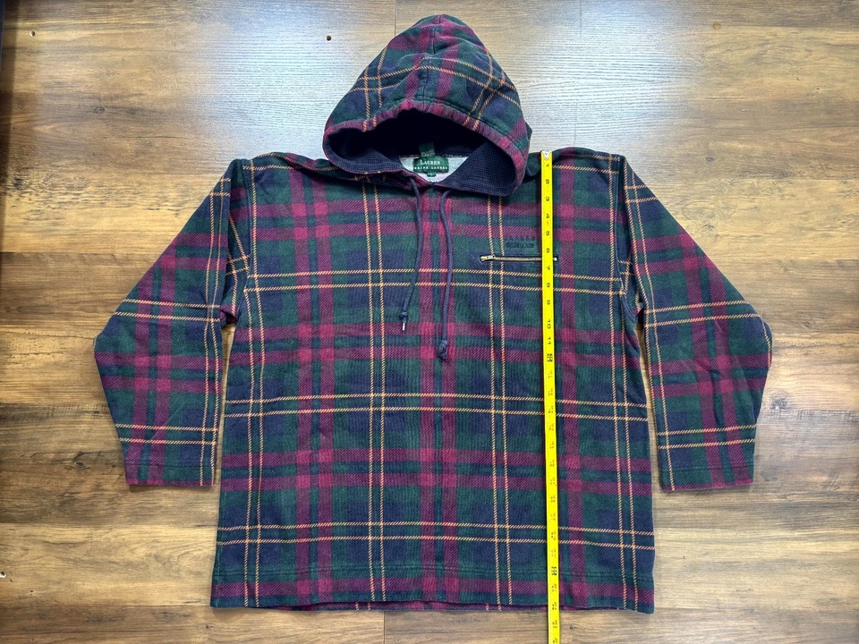 Ralph Lauren sudadera con capucha a cuadros para hombre grande Foto 4 de 4