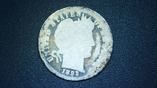 1893 Barber Dime Silver
