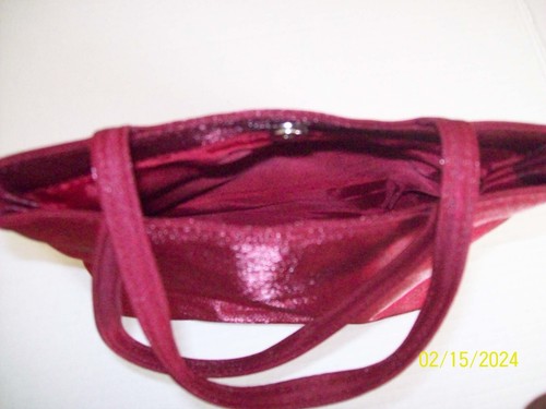 Handbag, Burgundy/Red, 9x7, Handle, Yves Rocher - Picture 3 of 3
