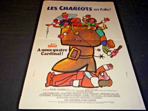 les charlots LES CHARLOTS EN FOLIE affiche cinema 1974 - 第 1/1 張圖片