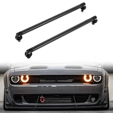 Black 8-11" Adjustable Front Bumper Lip Splitter Strut Rod Support Bar For Honda