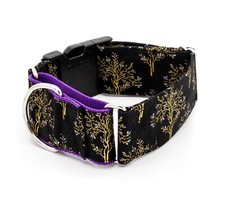 Golden Tree Soft Dog Collar Martingale or Buckle 1 - 2 inch width