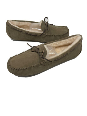 UGG Olsen Dry Leaf Suede Shearling/Lamb Fur Lined Slippers