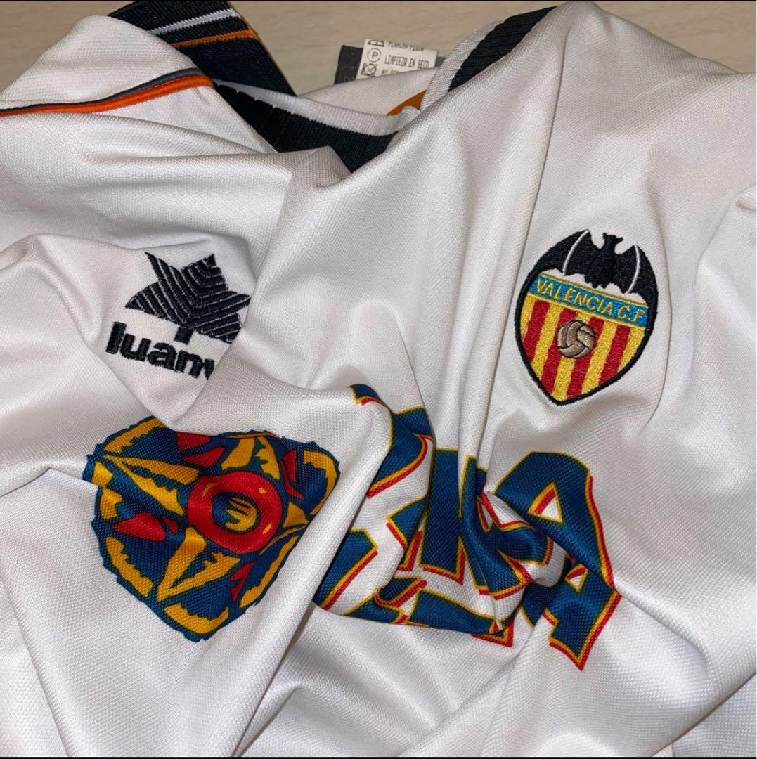 Vintage Valencia 99/00 Home Size XL Luanvi Soccer Jersey