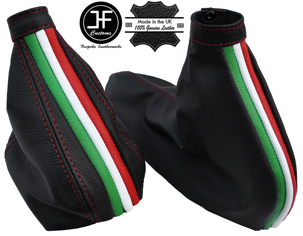 Alfa Romeo GTV6 Red Stitch Italian Flag Gear & Handbrake Gaiter