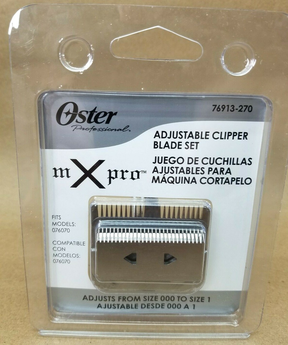 Oster Professional Mx Pro Adjustable Clipper Blade Set Size 0001 NEW
