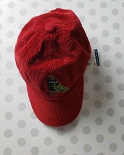 RALPH LAUREN POLO BEAR HAT 2T -4T CHRISTMAS TREE RED Cap Corduroy