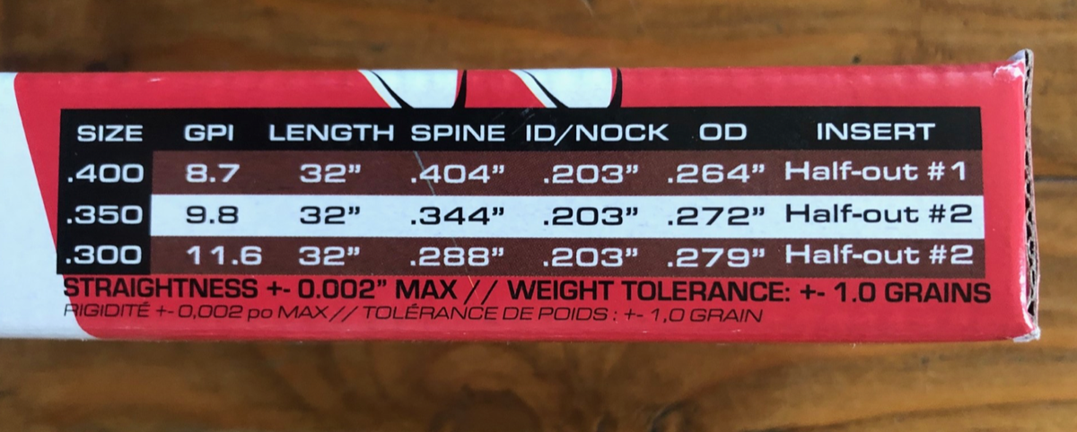 Carbon Express Maxima Red SD Lot de 6 flèches en carbone