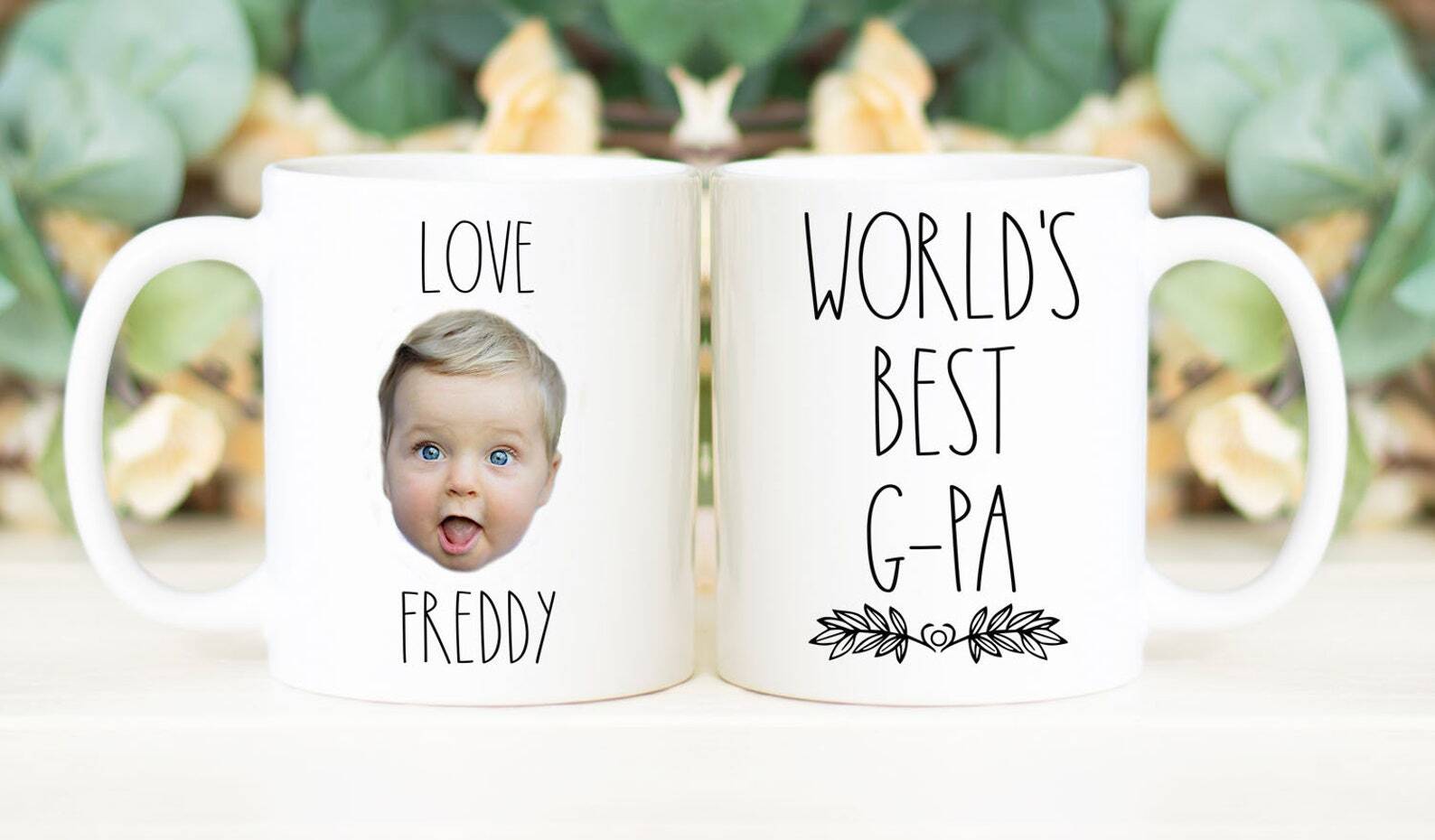 World's Best G Pa Coffee Mug Father's Day Gift Personalized With Photo Of Kids